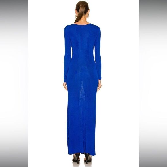 NEW Auteur Stevie Maxi Dress in Cobalt Blue XL Revolve Rib Knit - Picture 3 of 12